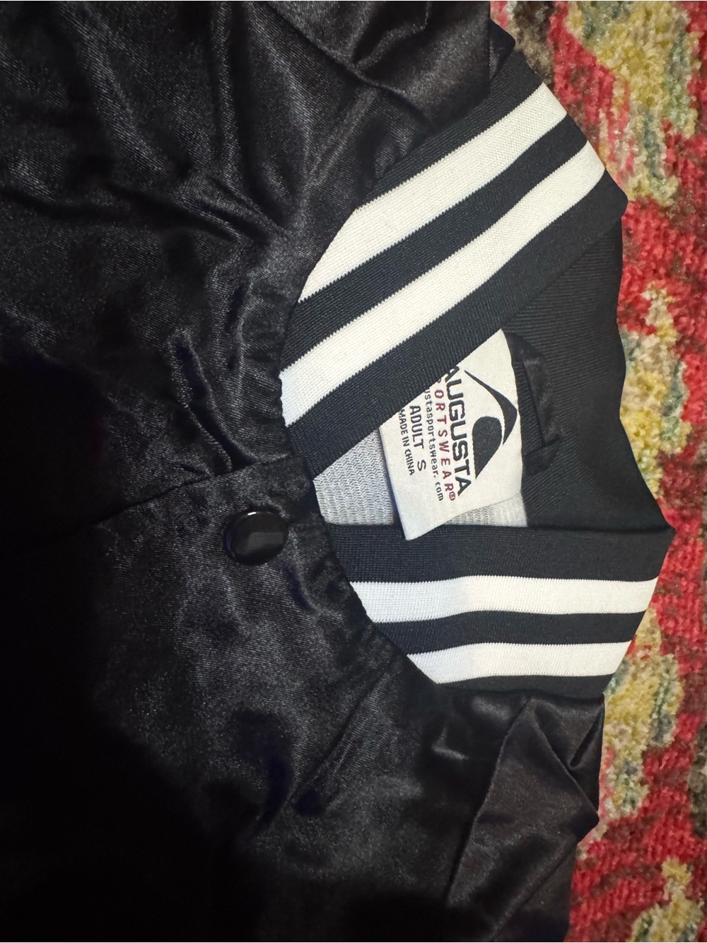 Blk/Wht Baseball Style Jacket Women’s Small NWT - Picture 3 of 4